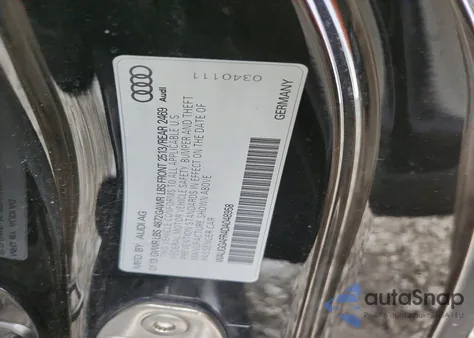 2013 Audi S5 Premium Plus z USA, uszkodzony, nr VIN WAUGGAFR4DA048958